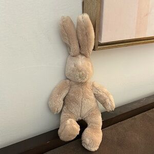 Moulin Roty France Animal Brown Beige Tan Bunny Rabbit Plush Stuffed Toy 11"
